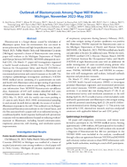 Outbreak of Blastomycosis Among Paper Mill Workers  Michigan November 2022May 2023