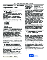 Vacuna contra la influenza lo que necesita saber vacuna contra la influenza inactivada o recombinante 20142015