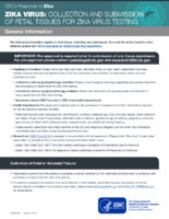 Zika Virus Collection and Submission of Fetal Tissues for Zika Virus Testing General Information August 5 2016