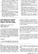 Dental Malpractice Baseline Data From Insurance Claims Closed In 1970 With Analysis