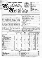 Morbidity and Mortality Weekly Report Vol 21 No 31 week ending August 5 1972