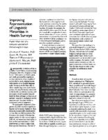 Improving representation of linguistic minorities in health surveys