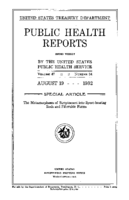 Public Health Reports  v 47 no 34  cover