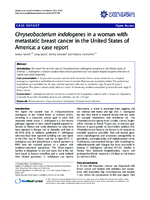 Chryseobacterium indologenes in a woman with metastatic breast cancer in the United States of America a case report