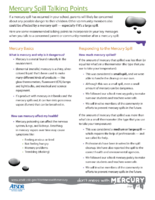 Mercury Spill Talking Points