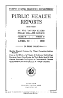 Public Health Reports  v 48 no17  cover