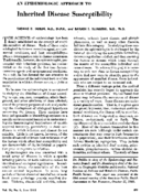 An epidemiologic approach to inherited disease susceptibility