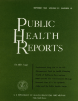 Public Health Reports  v 83  no 10  cover