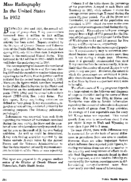 Mass radiography in the United States in 1952