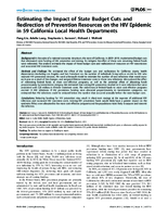 Estimating the Impact of State Budget Cuts and Redirection of Prevention Resources on the HIV Epidemic in 59 California Local Health Departments