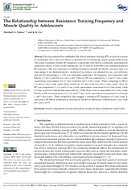 The relationship between resistance training frequency and muscle quality in adolescents