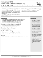 2005 Palau Ages 1315 Global Youth Tobacco Survey GYTS Fact Sheet