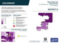 CO Congressional District 06 Stroke and Stroke Centers Map 119th Congress