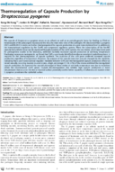 Thermoregulation of Capsule Production by Streptococcus pyogenes