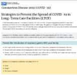 Strategies to Prevent the Spread of COVID19 in LongTerm Care Facilities LTCF March 1 2020