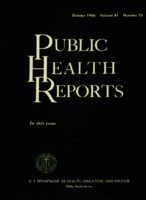 Public Health Reports  v 81 no 10 October 1966  cover