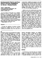 Socioeconomic factors and burn rates in persons hospitalized for burns in Massachusetts