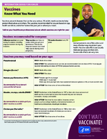 Vaccines Know What You Need