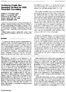Continuing unsafe sex assessing the need for AIDS prevention counseling