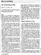 The epidemiology of AIDS