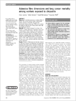 Asbestos fibre dimensions and lung cancer mortality among workers exposed to chrysotile