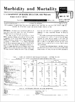 Morbidity and Mortality Weekly Report Vol 11 No 10 for Release March 16 1962