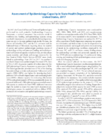 Assessment of Epidemiology Capacity in State Health Departments  United States 2017