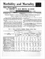 Morbidity and Mortality Weekly Report For release July 1 1960 Vol 9 No 25