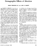 Demographic Effects Of Abortion