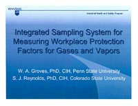 Integrated Sampling System for Measuring Workplace Protection Factors for Gases and Vapors