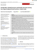 Immigrationrelated stressors and health outcomes among lowwage immigrant hotel workers a pilot study