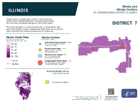 IL Congressional District 07 Stroke and Stroke Centers Map 118th Congress