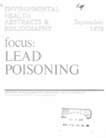 Environmental Health Abstracts  Bibliography Focus Lead Poisoning September 1979