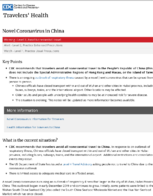 Novel coronavirus in China Warning  Level 3 Avoid Nonessential Travel