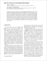 Survey of noise in coal preparation plants