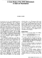 A case study of the 1976 referendum in Utah on fluoridation