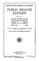 Public Health Reports  v 47 no 31  cover