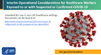 Interim operational considerations for public health management of healthcare workers exposed to or with suspected or confirmed COVID19  nonUS healthcare settings
