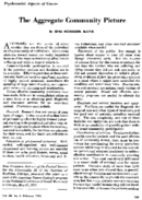 The aggregate community picture