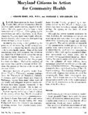 Maryland Citizens In Action For Community Health