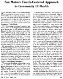 San Mateos familycentered approach to community ill health