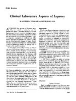 Clinical laboratory aspects of leprosy