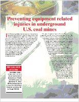 Preventing Equipment Related Injuries In Underground U S Coal Mines