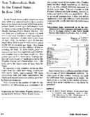 New tuberculosis beds