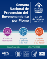 Semana Nacional de Prevencin del Envenenamiento por Plomo  2329 de octubre de 2022