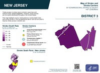 NJ Congressional District 03 Stroke and Stroke Centers Map 119th Congress