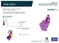 NJ Congressional District 04 Stroke and Federally Qualified Health Centers Map 118th Congress
