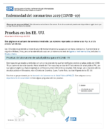 Enfermedad del coronavirus 2020 COVID19  pruebas en los EE UU actualizado el 3 de mayo de 2020