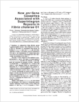 New qnr Gene Cassettes Associated with Superintegron Repeats in Vibrio cholerae O1