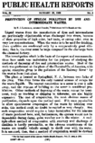 Public Health Reports  V 35 No 4 January 23 1920